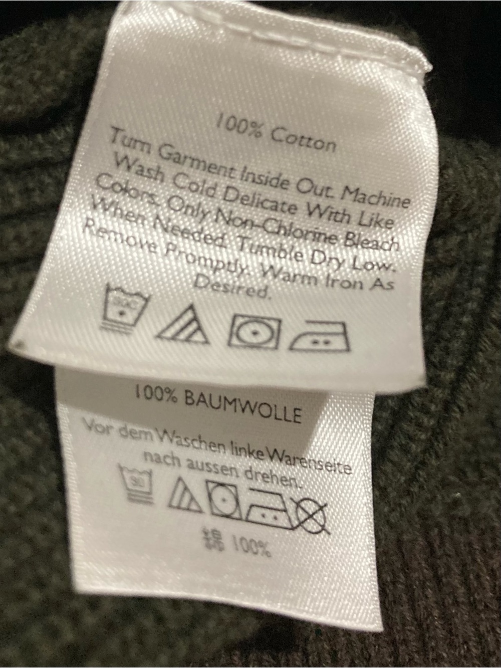 Eddie Bauer Men's Crewneck Sweater in Olive Green 2XLT - Picture 4 of 5